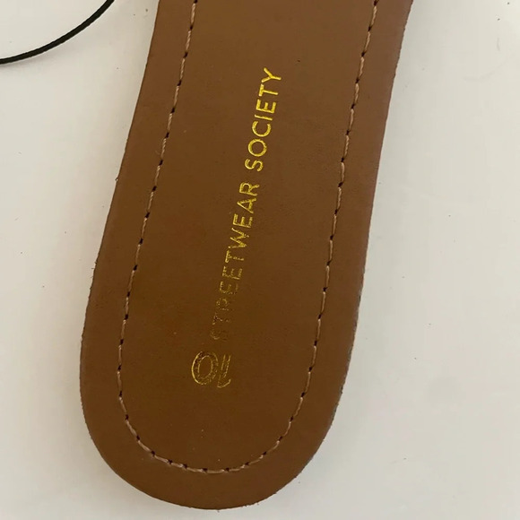 Streetwear Society Black Strappy Sandals - Sz 10 - BNWT - Picture 2 of 8